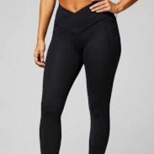 NWT Fabletics Oasis PureLuxe HW Crossover 7/8 Legging in Black - Size 2X